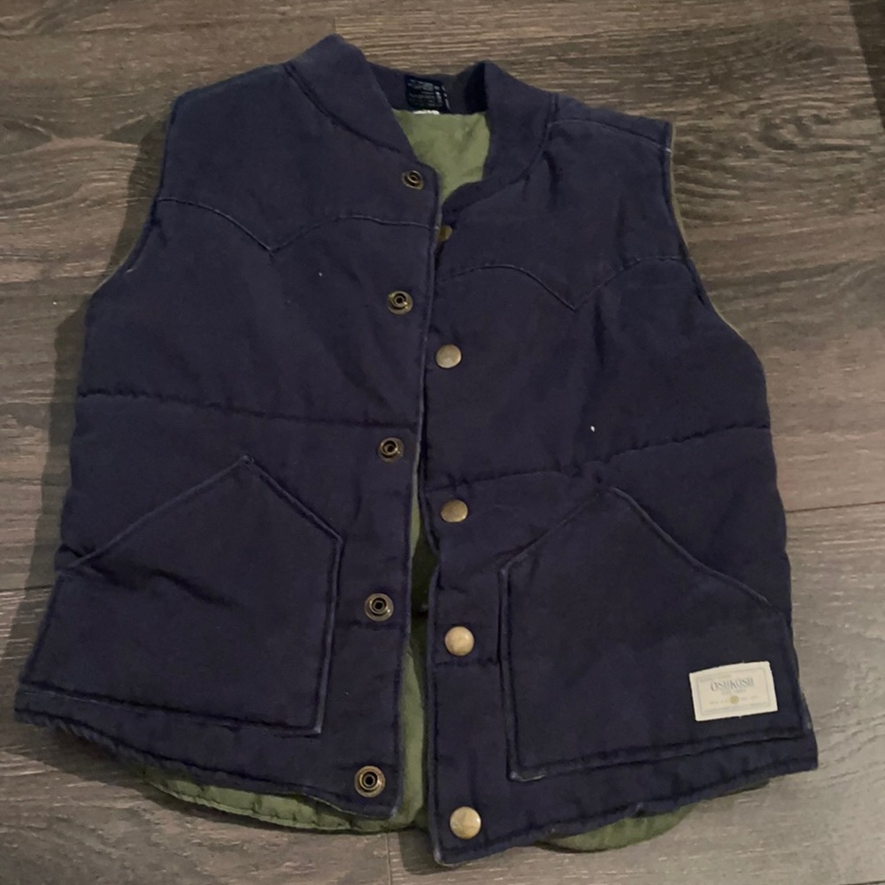 Osh Kosh Little Boys Navy Blue Vest